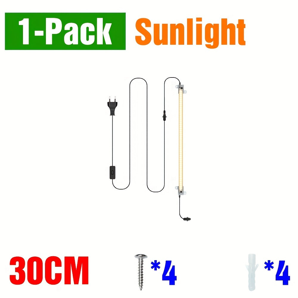 220V Full Spectrum LED Grow Light with 12 Heads 50cm for Indoor Plants Hydroponics Greenhouse