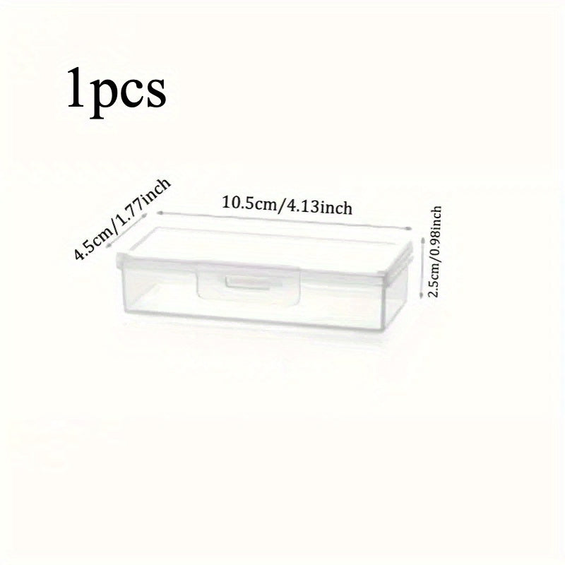 Clear Plastic Travel Storage Box with Lid for Toiletries and Makeup