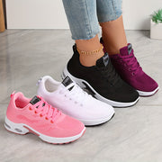 Women's Lightweight Breathable Casual Sneakers Low-Top Walking Shoes White
