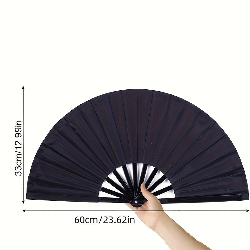 Double-Sided Plastic Fan for Tai Chi Chinese Dance Martial Arts Elegant Design