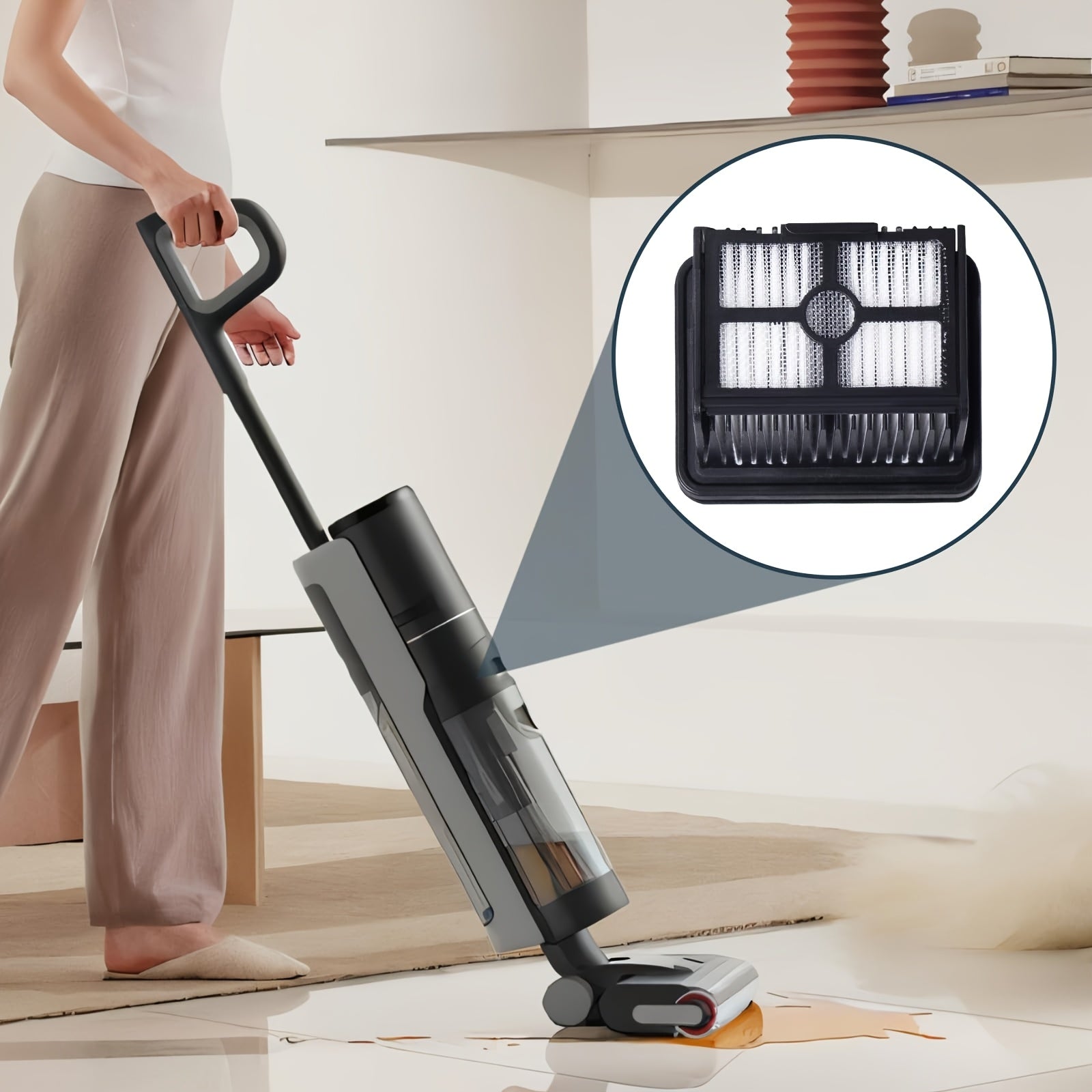 Set of 5 HEPA Filters for Wet Dry Vacuum Cleaners Replacement Parts