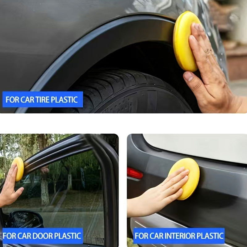 Tire Restorer Plastic Parts Wax Blackening Scratch Cover for Car Bike Motorcycle