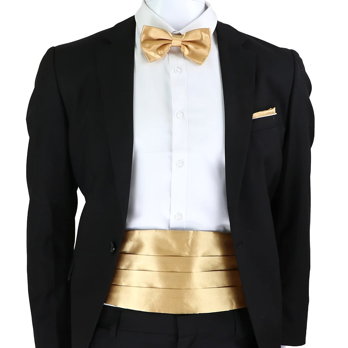 Men's Formal Wedding Attire Package Girdle Bow Tie Pocket Towel Accessories