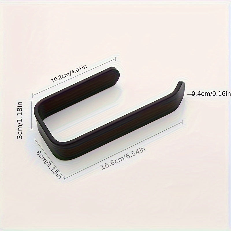 Self-Adhesive Wall-Mounted Toilet Paper Holder for Bathroom