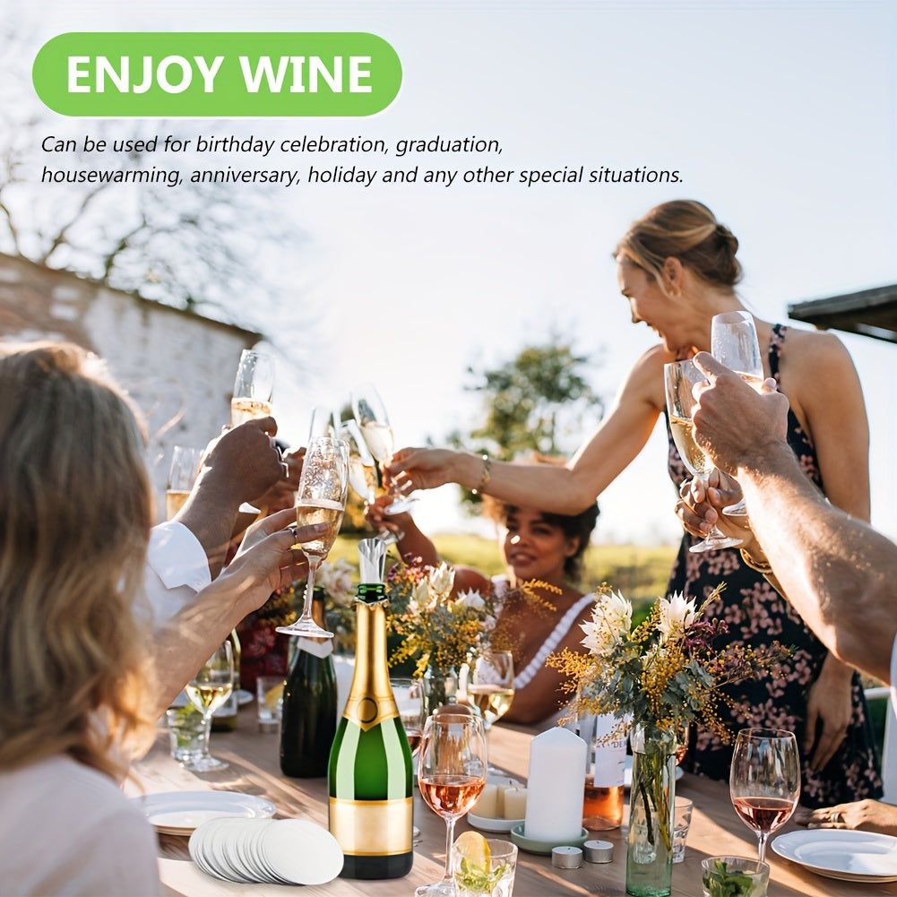 50 дисков для наливания вина из материала PET, подходящих для использования в домашних условиях, на кухне и в ресторане.