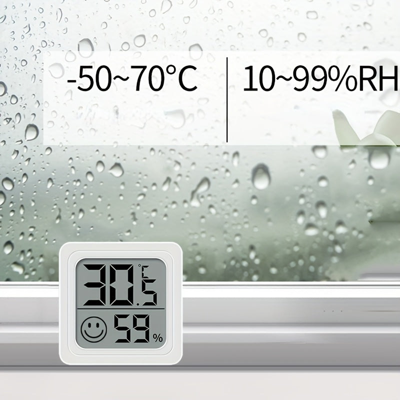 Digital Hygrometer and Thermometer Indoor Monitor with Smile Icon