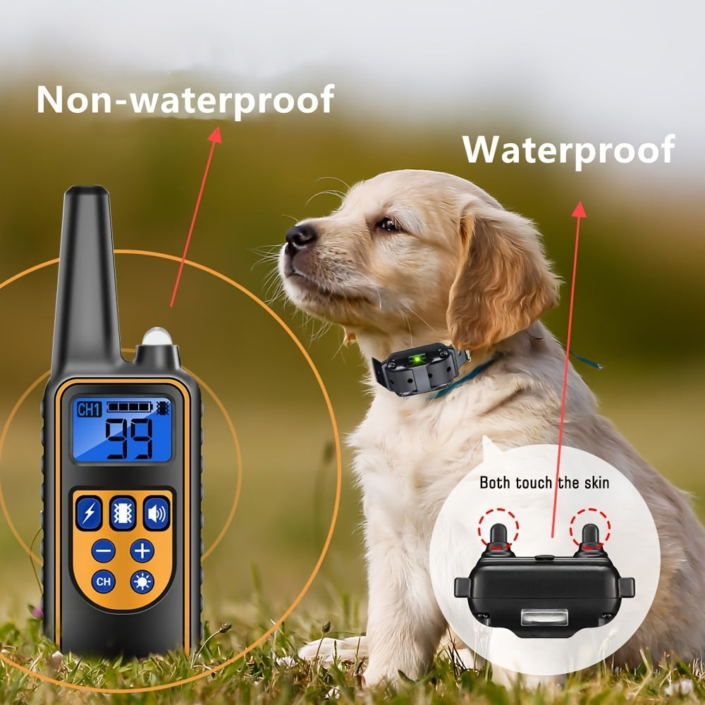 Dog Training Collar with Remote Shock Vibration and 99 Sensitivity Levels
