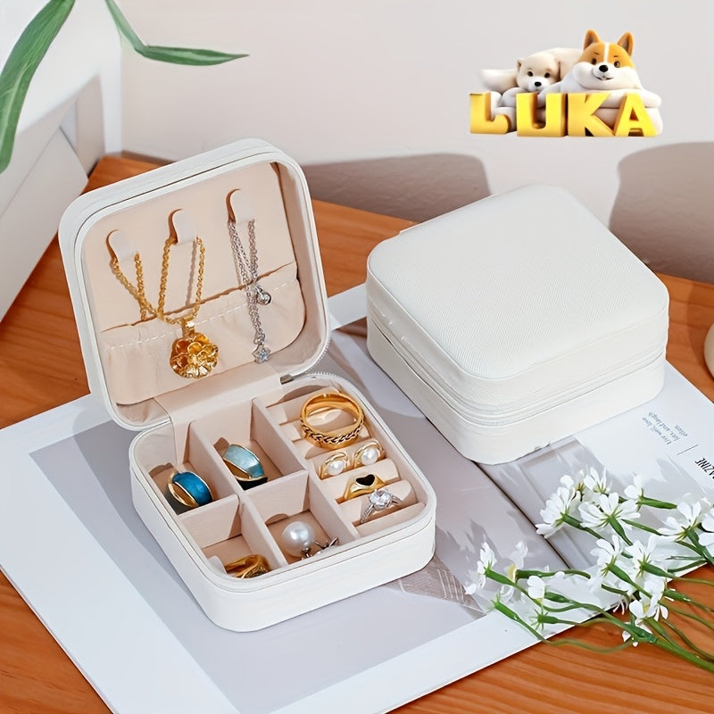 Минималистичный органайзер для украшений, дорожный кейс для ожерелий, серег, колец, ручная стирка