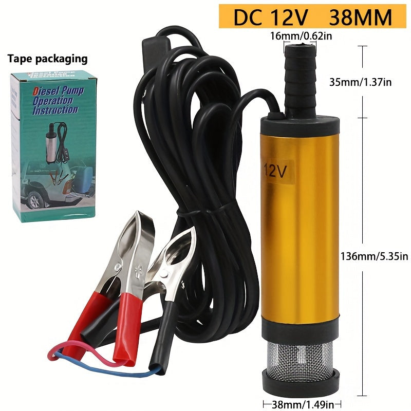 12V 24V Aluminum Alloy Submersible Pump for Diesel Water 12L/min