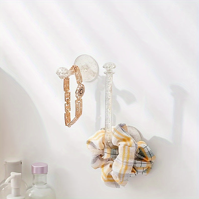 Juego de 2 ganchos de pared de plástico para joyas y accesorios para el cabello almacenamiento elegante