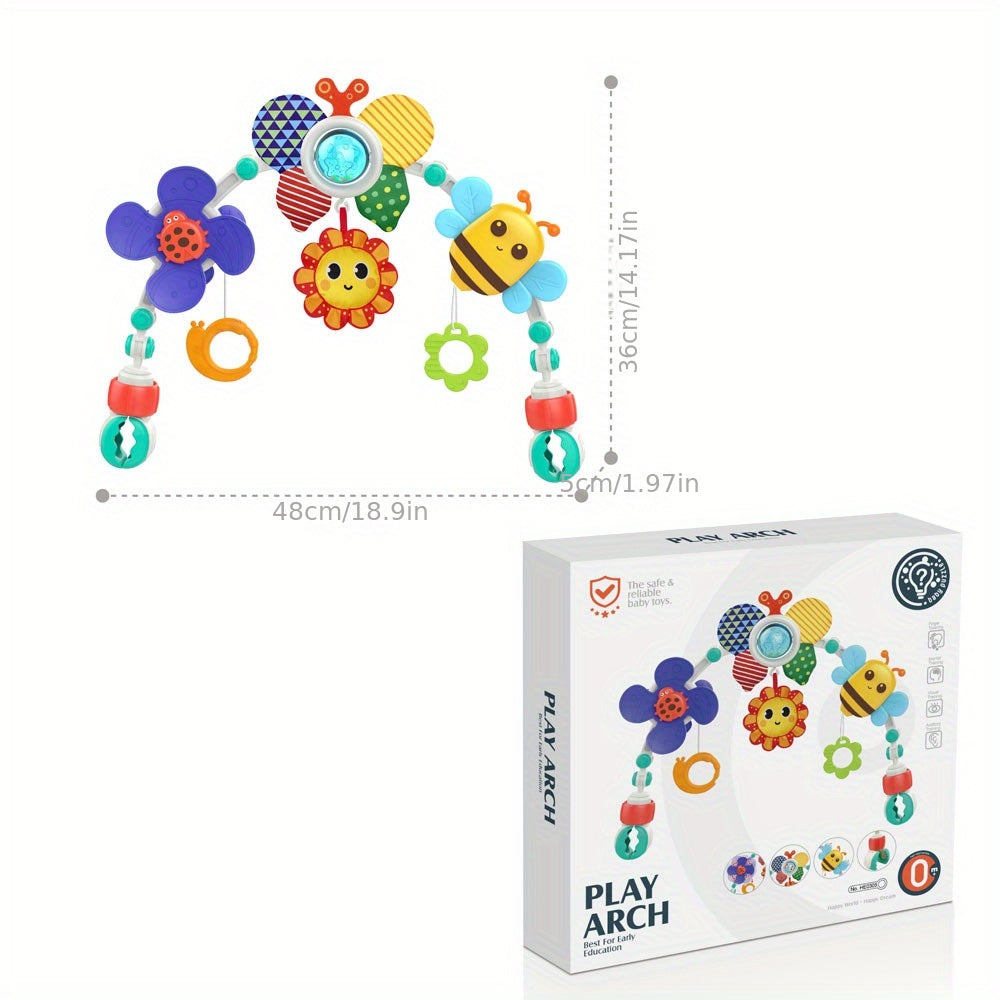 Baby Mobile Hanging Butterfly Crib Bassinet Toy Rattles No Battery Needed