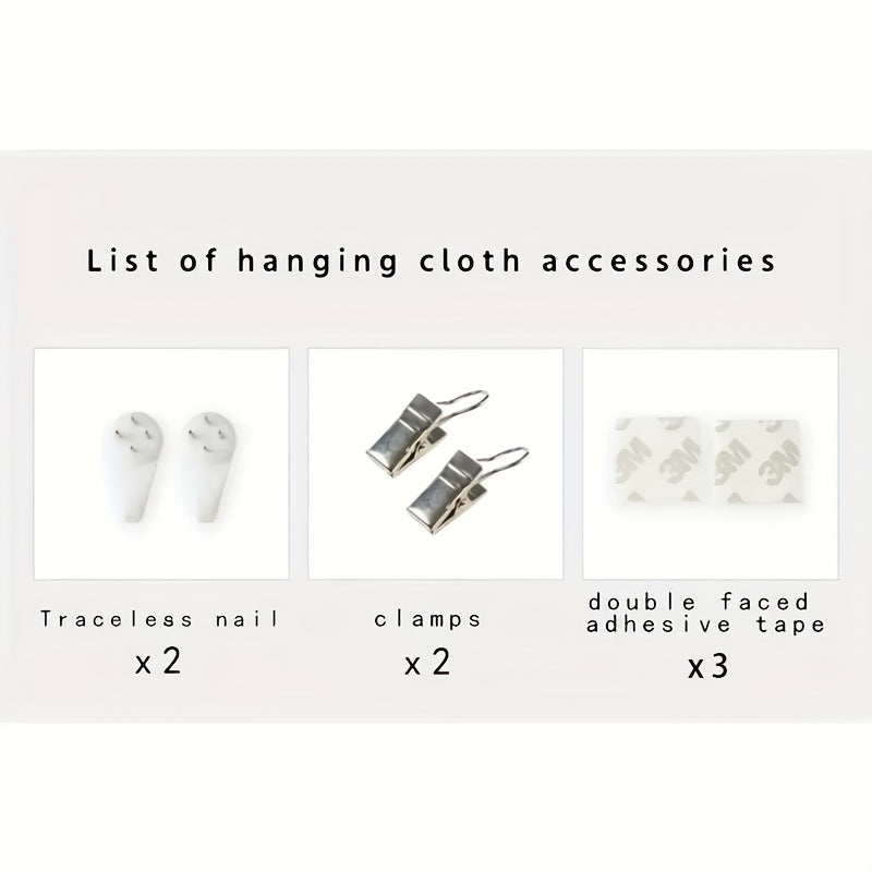 Deer Tapestry Wall Art for Nursery and Playroom Starry Antlers Polyester Decor