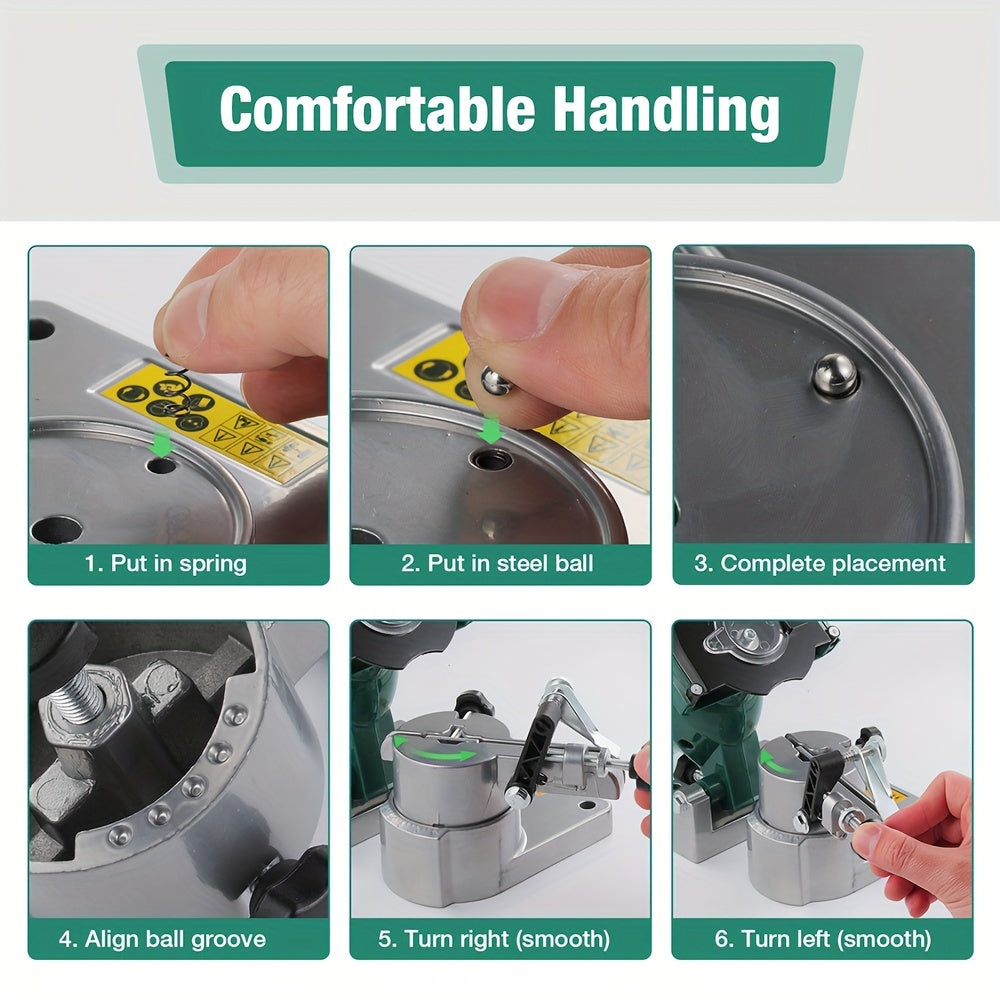 Electric Chainsaw Sharpener 250W 10.16cm Chain Grinder Adjustable Clamp Green EU Plug