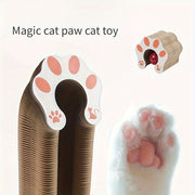 Cardboard Cat Toy with Bell for Scratching and Entertainment
