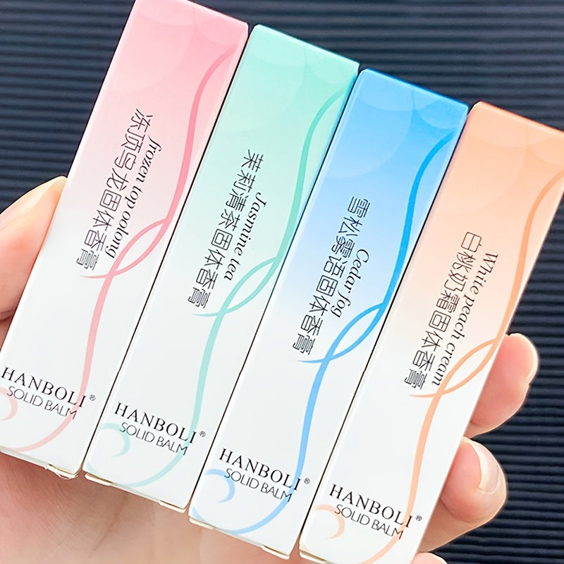 Women's Solid Perfume Stick Water Honey Peach Jasmine Cedar Floral Long-Lasting Deodorant