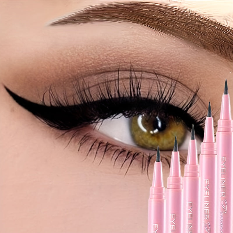 Bolígrafo delineador líquido impermeable para mujer, a prueba de manchas y de larga duración