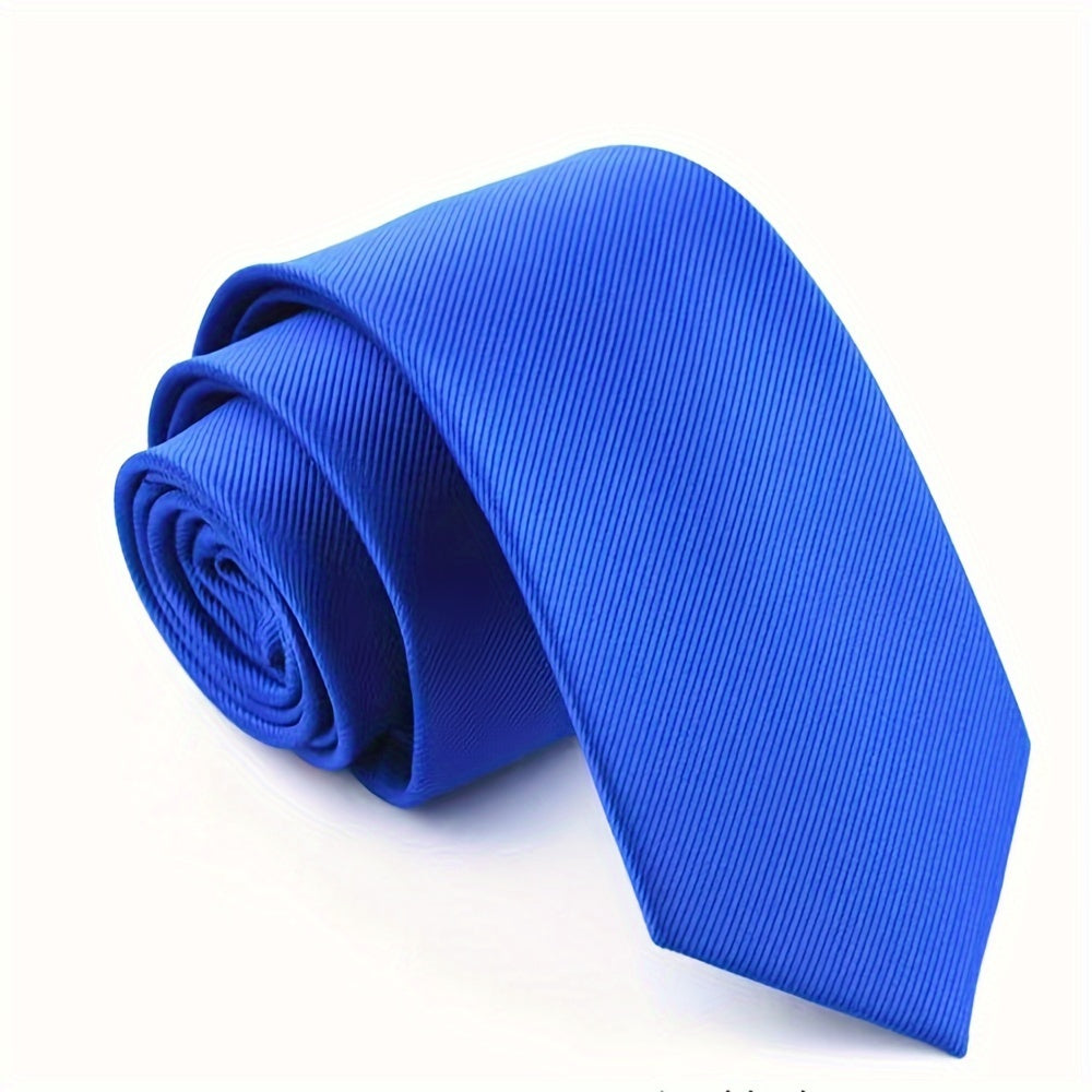 Narrow Solid Color Tie for Men, 6cm Wide, Suitable for Formal Occasions