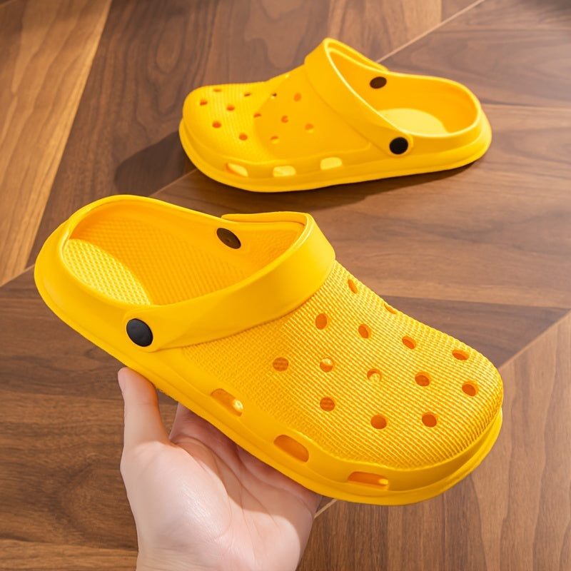 Women's Solid Color Clogs Casual Garden Slip-On Shoes