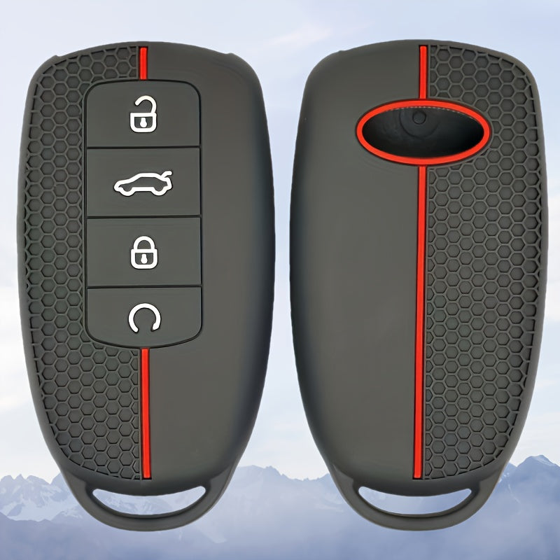 Silicone Car Key Cover for SUV Keyless Remote Protector Keychain