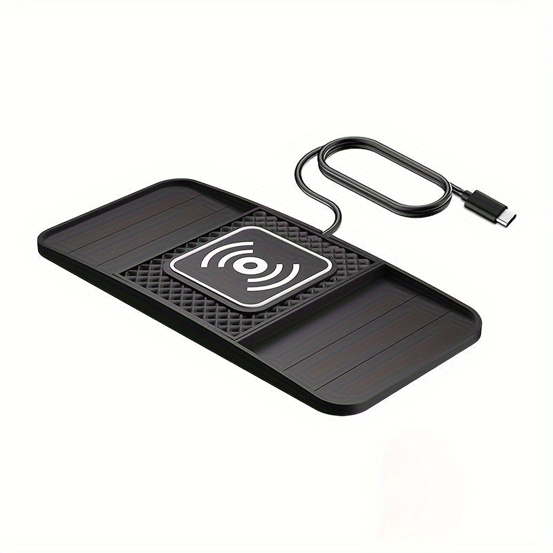 15W Wireless Car Charger Pad Fast Charging Qi Compatible with iPhone and Samsung