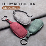 Car Remote Key Cover Premium PU Leather Durable Anti-Fall for Various SUV Models