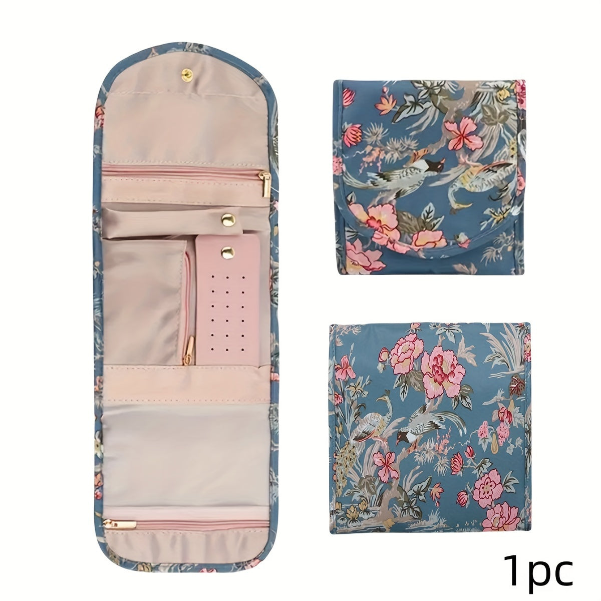 Женский органайзер для путешествий с украшениями, компактный чехол для колец, ожерелий, серег и браслетов