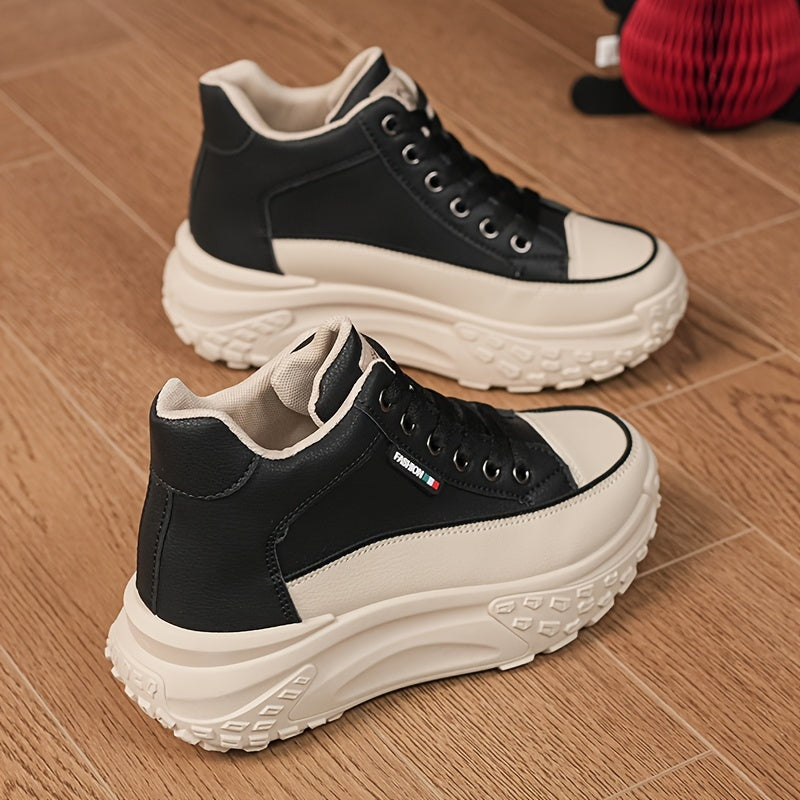 Women's Winter Sneakers Comfortable Versatile Casual Shoes with Height Increase