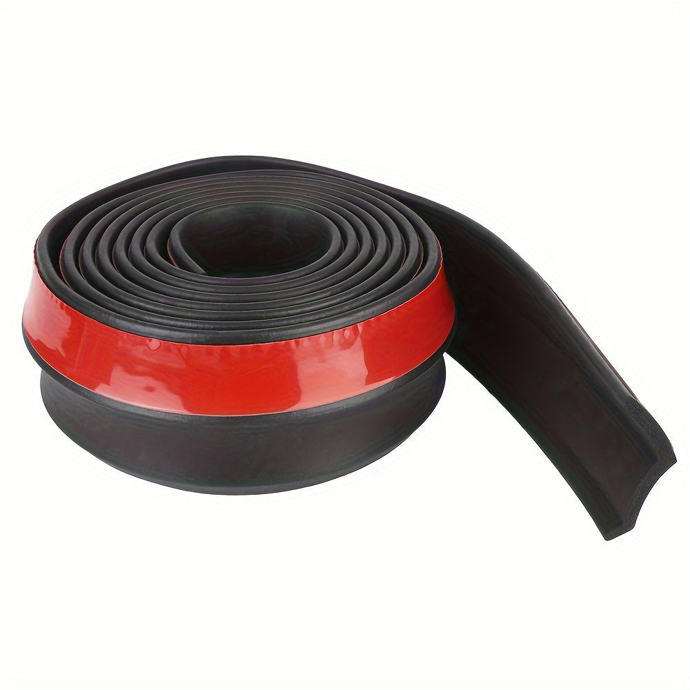 Universal Rubber Car Bumper Lip Protector 2.5m Exterior Moldings Skirt