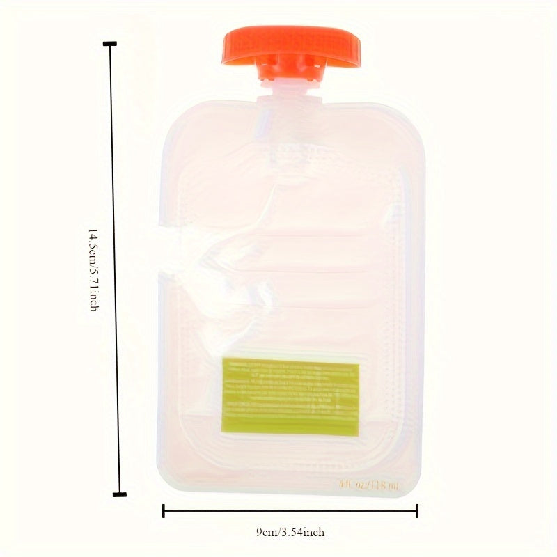 Pack of 10 Food Storage Bags Reusable Fresh Squeeze Bags with PC Material