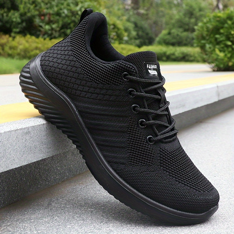 Men's Breathable Knit Loafers Slip-On Casual Shoes for Outdoor All-Season