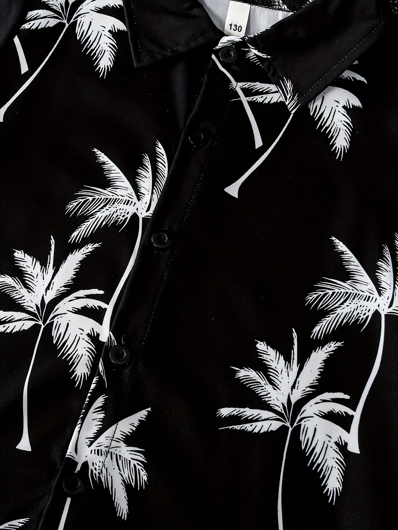 Boys Summer Cotton Tree Graphic Print Short Sleeve Shirt and Shorts Set