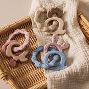 Baby Teether, Rabbit-Shaped Silicone, BPA-Free, Gentle on Gums, Soothing for Babies and Toddlers