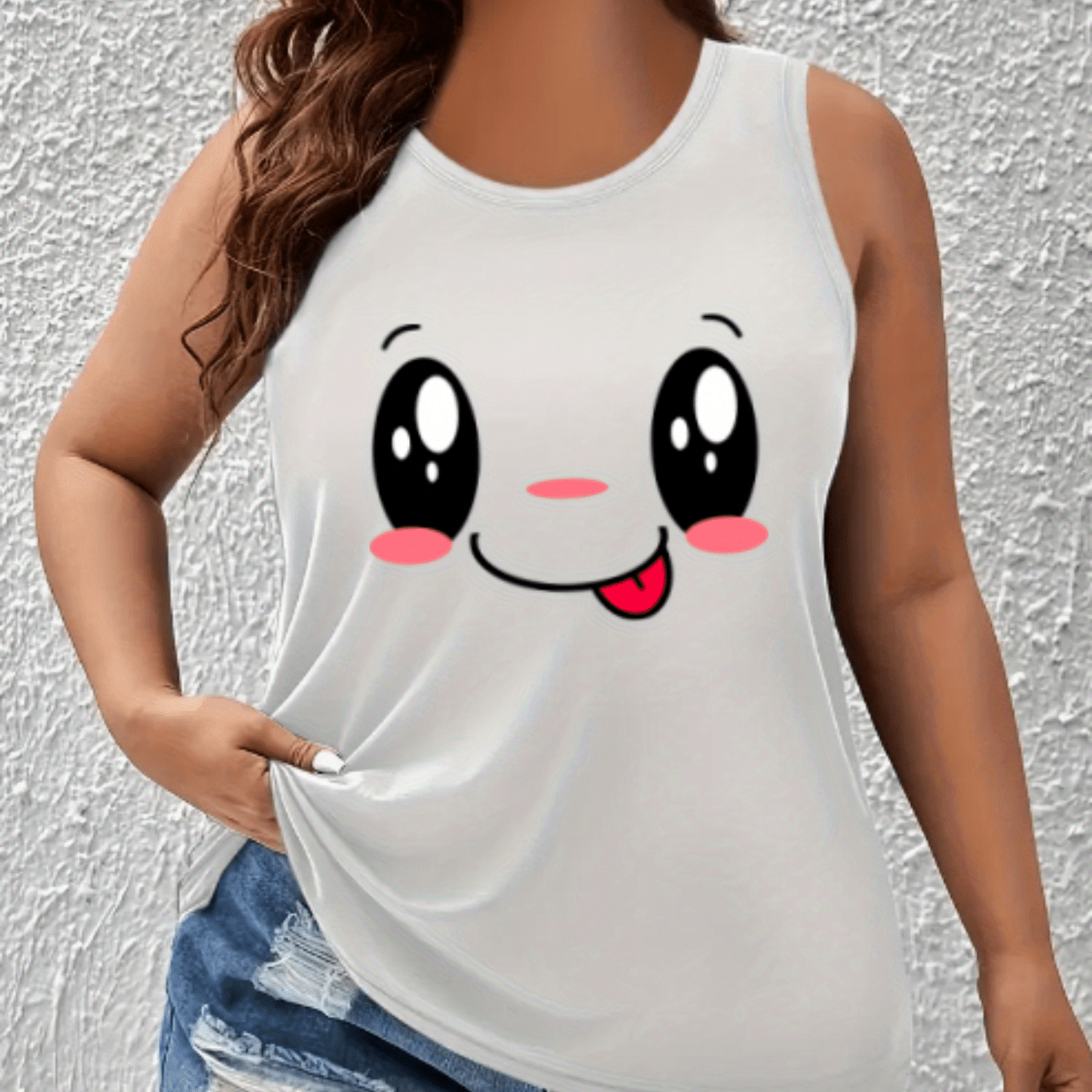 Women's Off-Shoulder Vest Top Polyester Blend Breathable Casual Summer