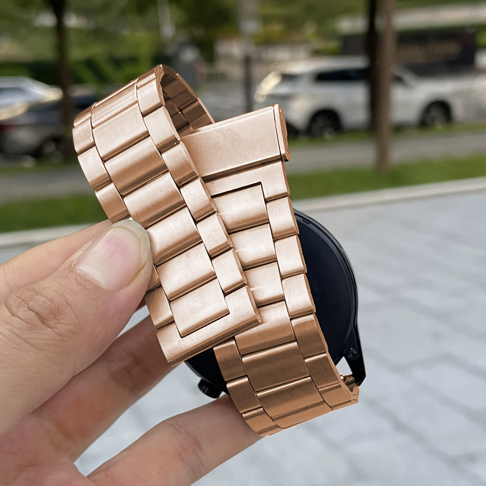 Stainless Steel Watch Strap 20mm 22mm for Samsung Galaxy and Huawei Smartwatches