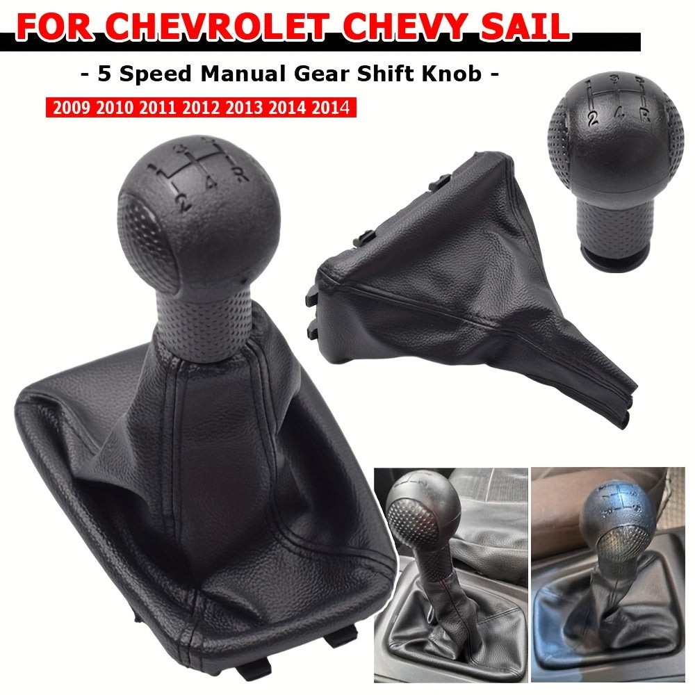 Universal PU Leather Gears Shift Knob Gaiter Dustproof Cover for Manual Car