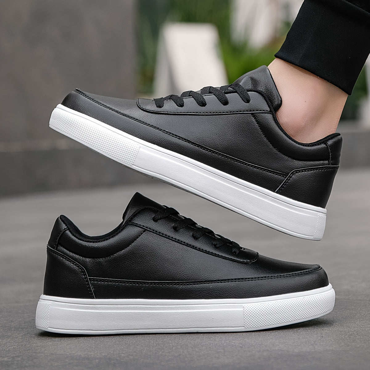 Men's Casual Street Style Sneakers All-Season Low Top Lace-Up Fabric Upper EVA Sole