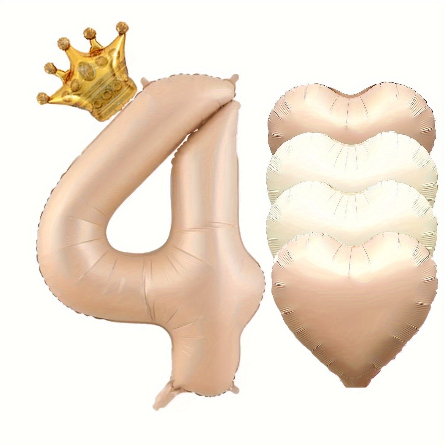 Tug'ilgan kunlari va tadbirlar uchun 6 ta raqamli folga baloni to'plami