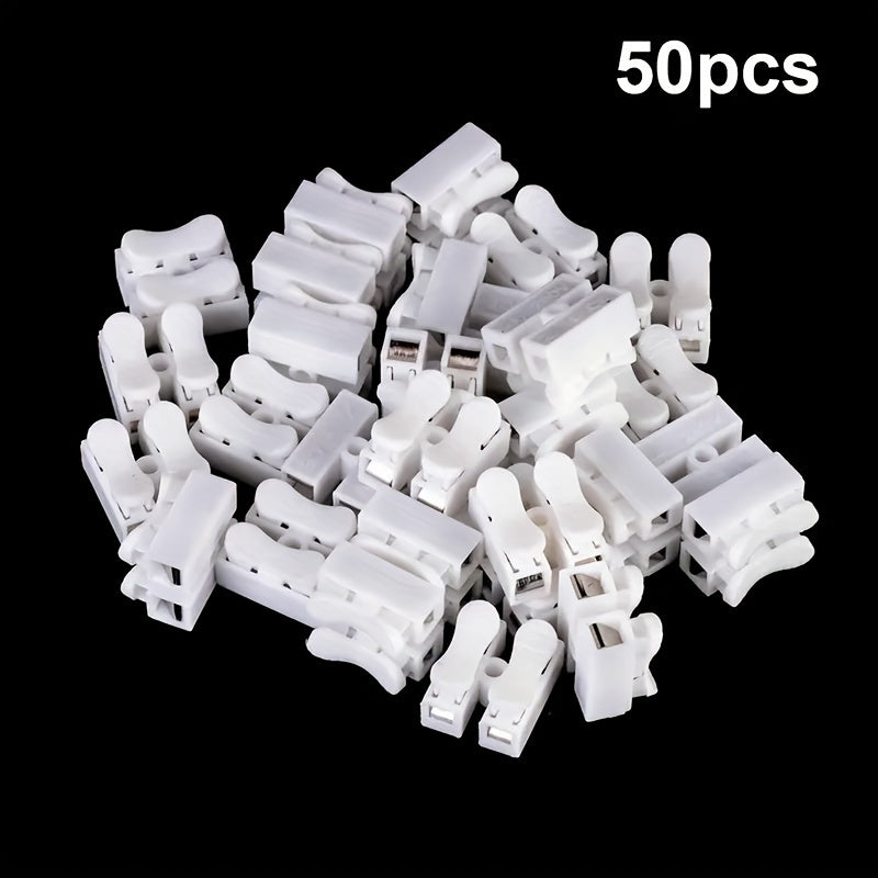 White Quick Splice Wire Connectors 20/50 Pack Insulated Electrical Connectors