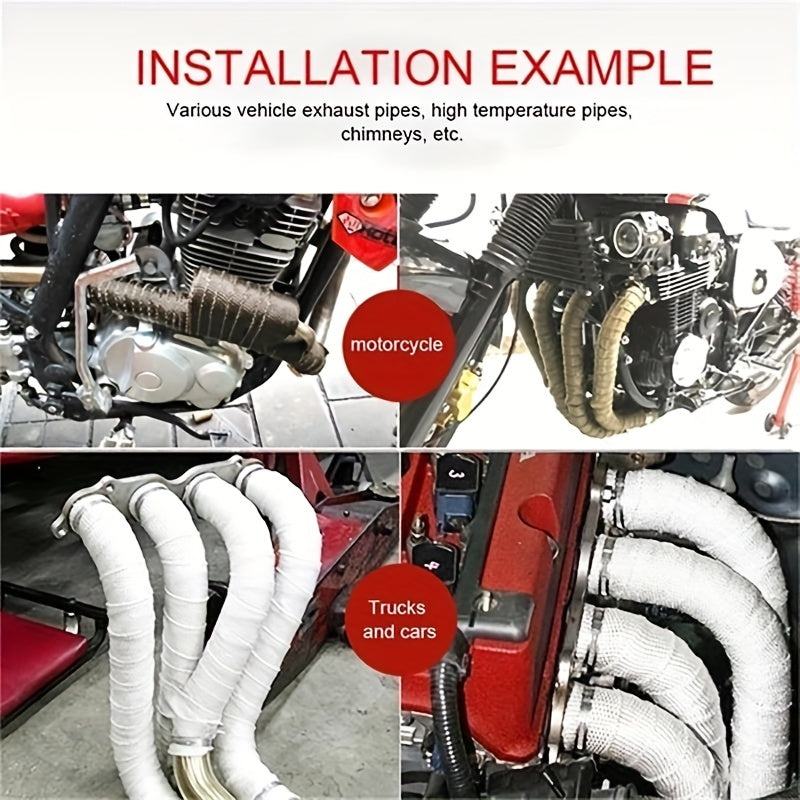 High-Temp Resistant Glass Fiber Insulation Tape 5m Multi-Color Heat Wrap