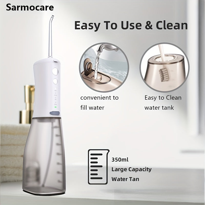 Irrupor inalámbrico de agua para dientes, irrigador oral portátil con 4 boquillas