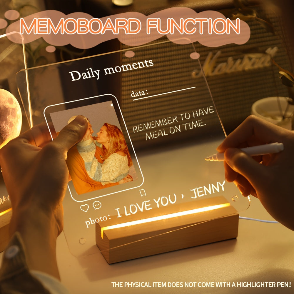 Индивидуальная акриловая фоторамка: создайте собственный декор, наполненный любовью, к Рождеству и Дню святого Валентина, идеально подходит для пар и памятных сувениров в память о питомцах, универсальный вариант для настольной и настенной экспозиции