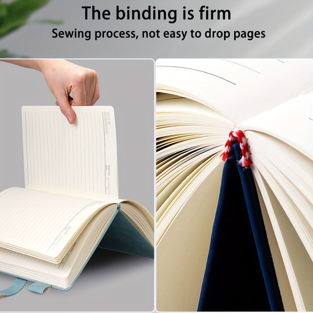 A5 faux charm qog'ozli daftar, ruchka tutqichli, yumshoq muqova, talaba va mutaxassislar uchun ko'p ranglarda