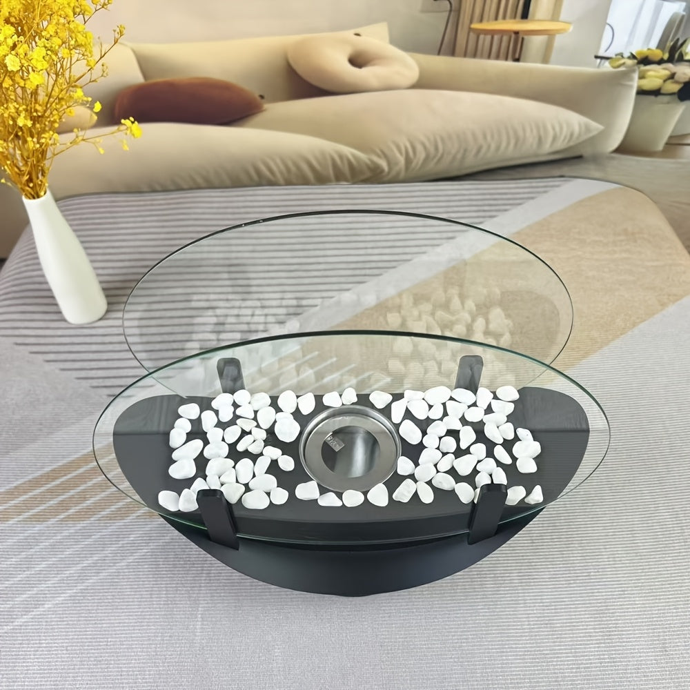 Portable Outdoor Fireplace Sailboat Style Tabletop Heater for Patio Balcony Camping