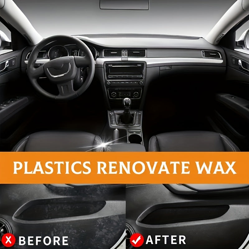 Car Interior Restoration Wax Polishing Cream for Plastic and Dashboard Care