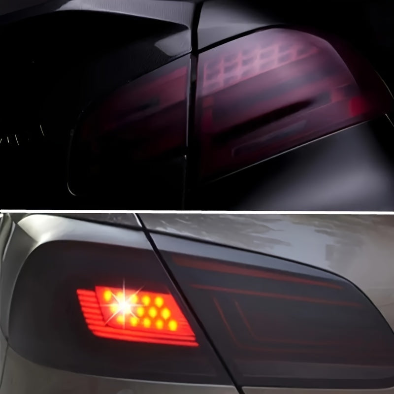 Juego de película de vinilo mate negro para coche para faros y luces traseras 30cm x 100cm