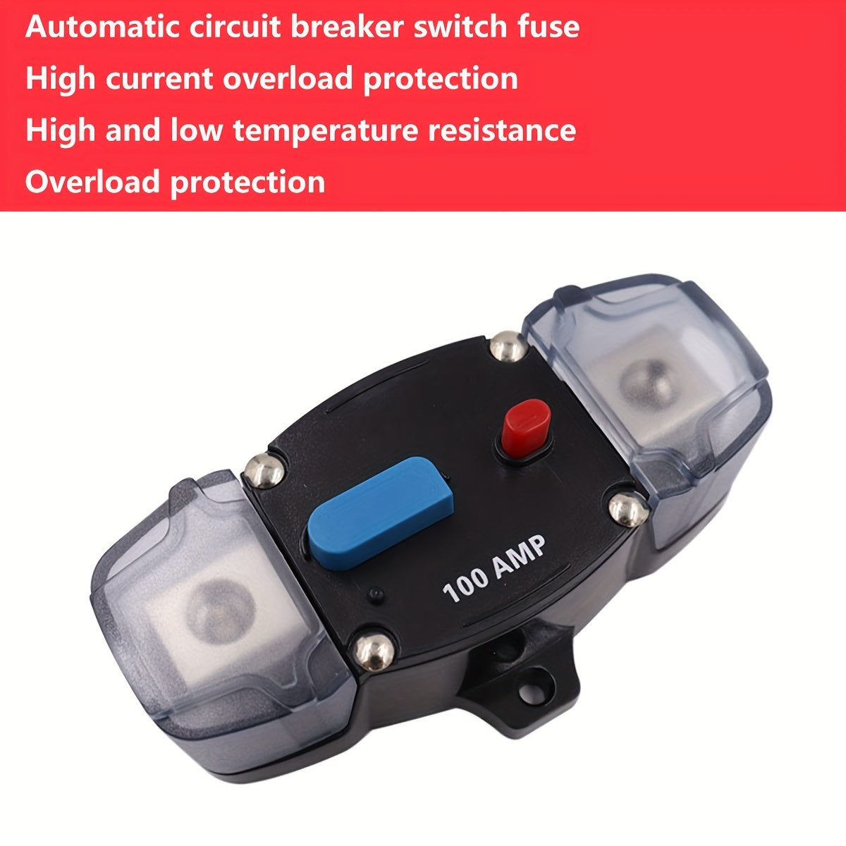 Automatic Circuit Breaker 12V 48V 30A 60A 100A for Car Stereo Fuse Holder