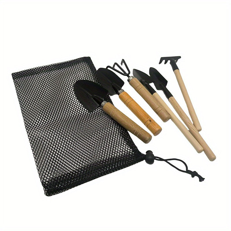 Set of 6 Mini Gardening Tools for Indoor Plant Care and Maintenance