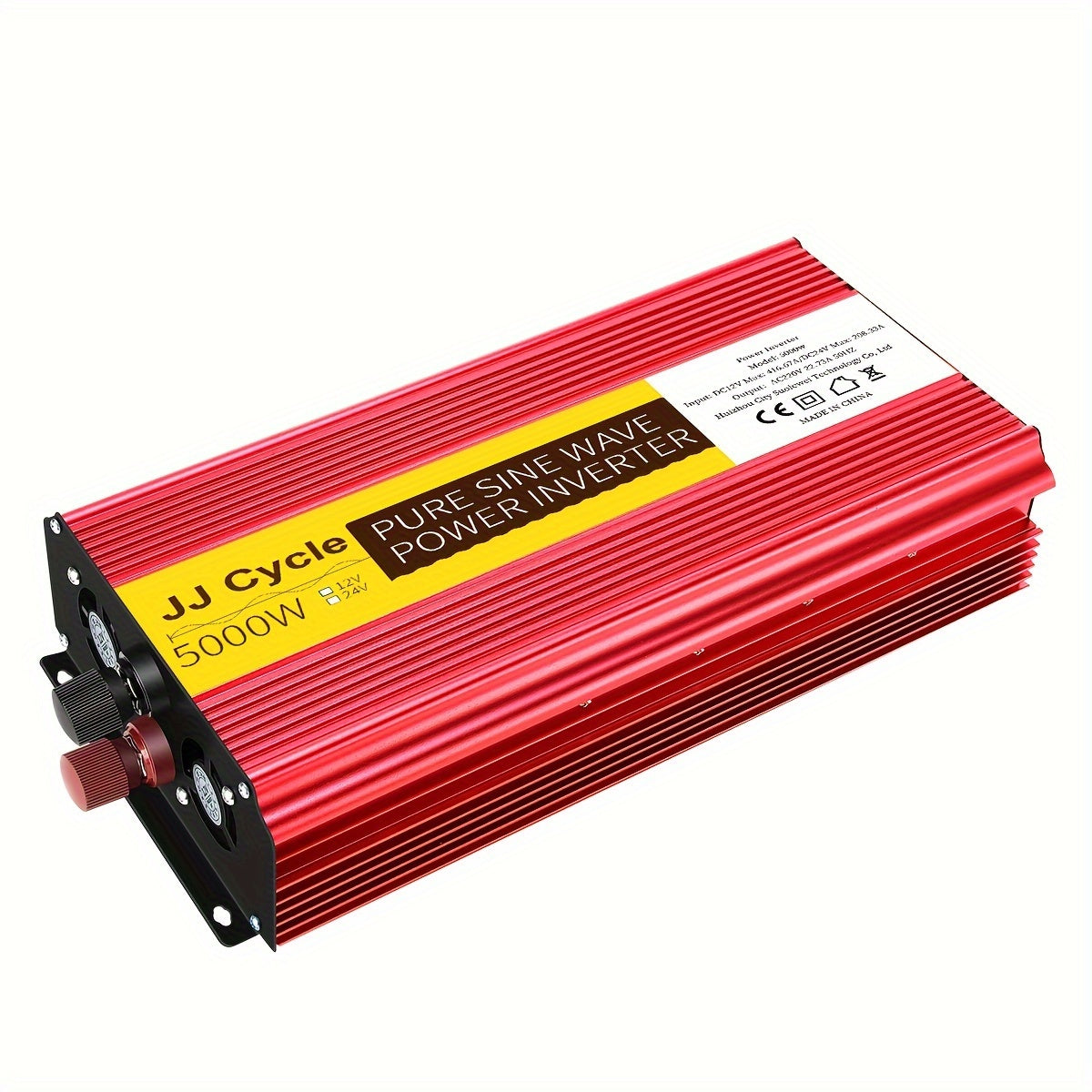 5000W Pure Sine Wave Inverter DC 12V/24V to AC 220V 50Hz Car Power with EU Plug