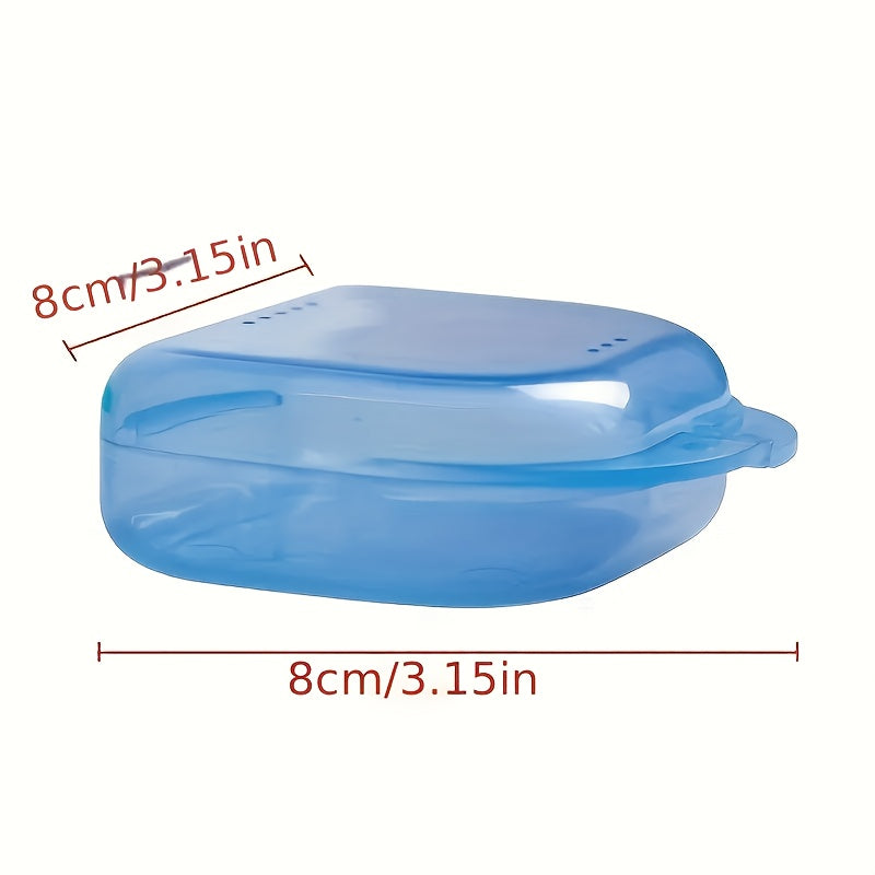 Clear Denture Case Durable Plastic Travel Storage Odorless for Personal Care