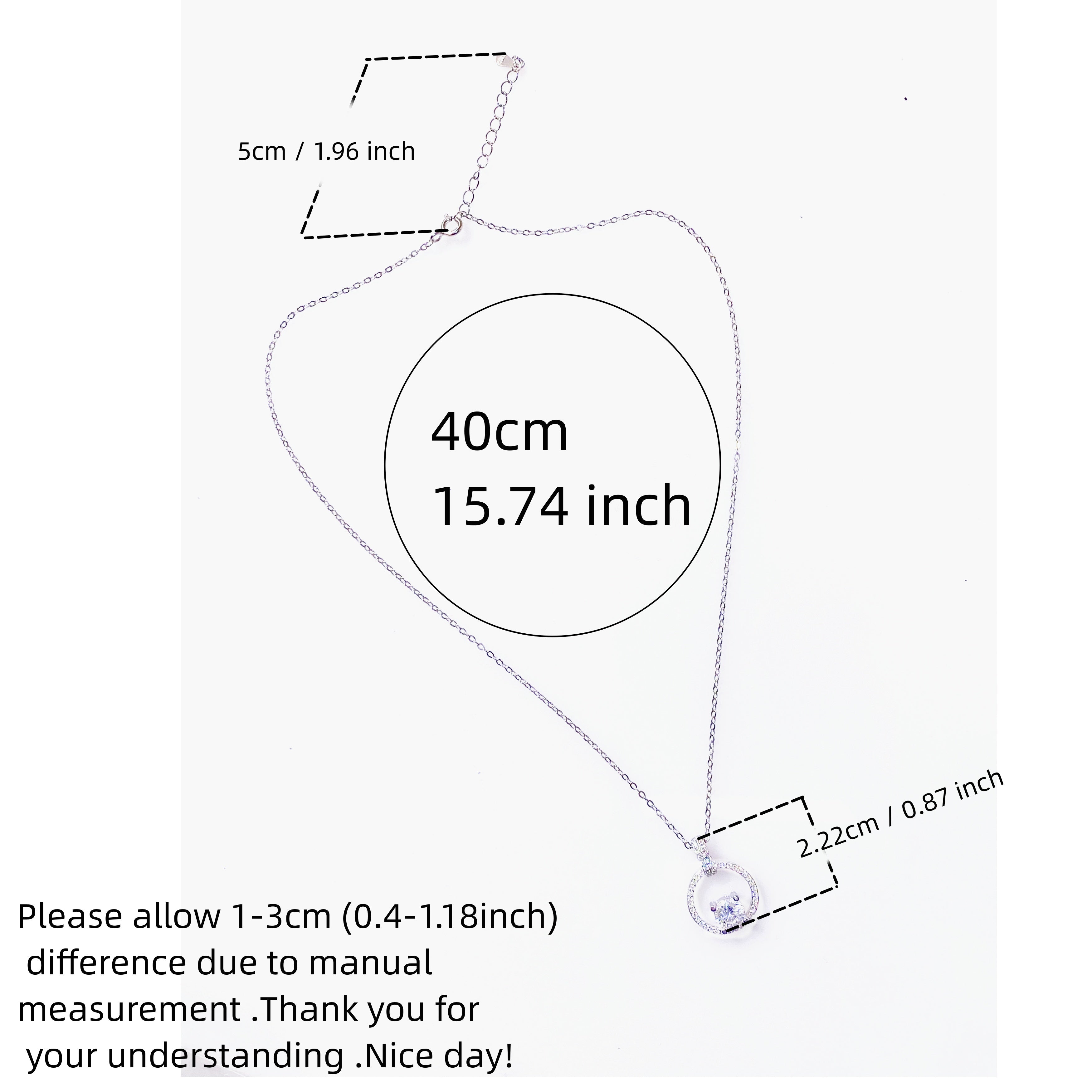 Moissanite Jewelry Set Necklace and Earrings Sterling Silver 1 Carat and 0.5 Carat Stones Gift Box